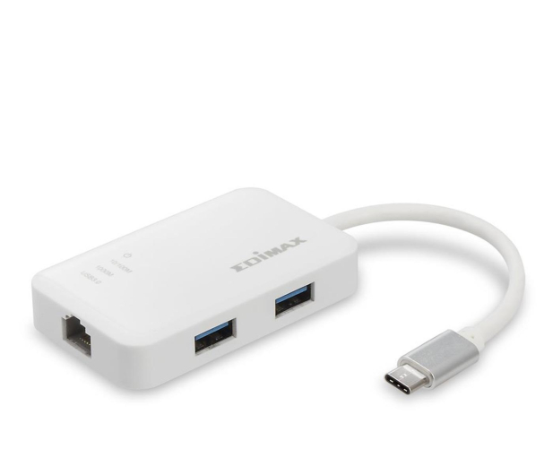 EDIMAX EU-4308 USB-C (1000Mbit) Gigabit + 3xUSB 3.0 HUB - 381636 - zdjęcie